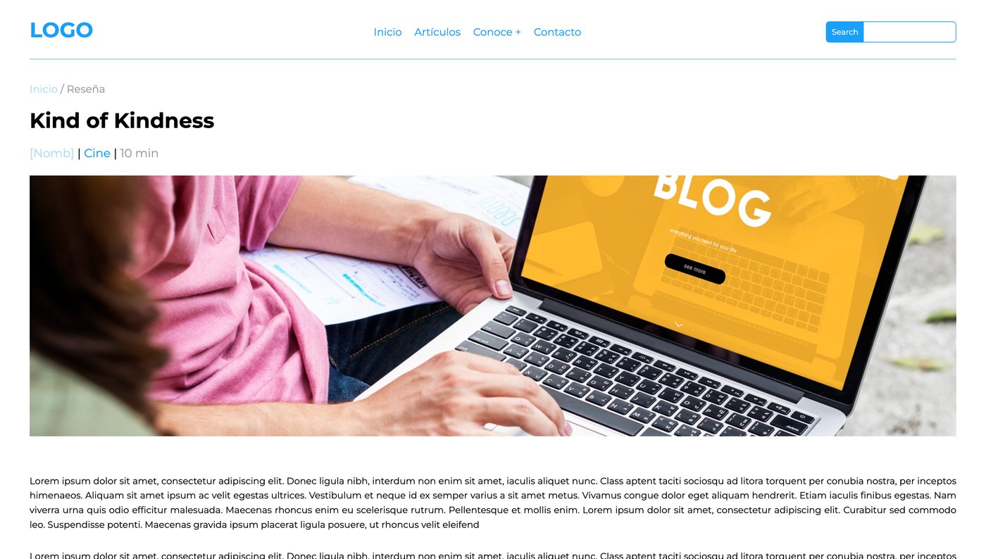 Proyecto web Blog