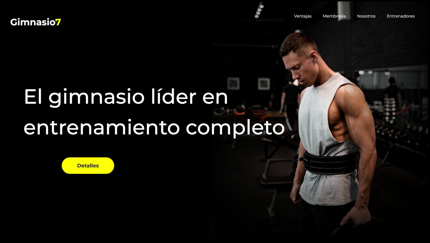 Proyecto web Gimnasio